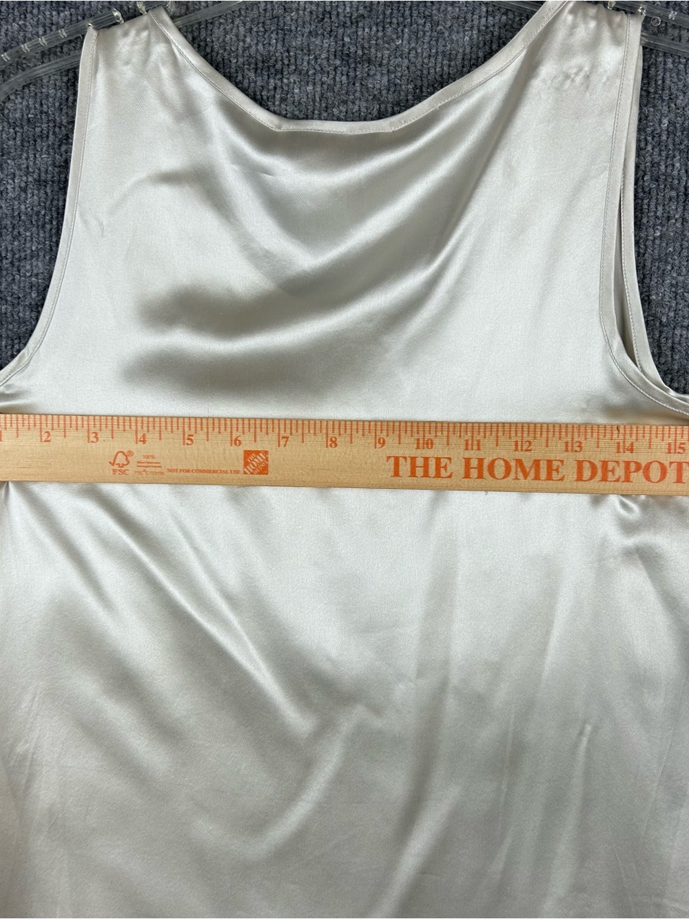 Angela Torg 100% Silk Tank Top Ivory Old Money NWT - Picture 9 of 10